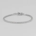 Square Thin Waterway Silberarmband - Damen Silberarmband