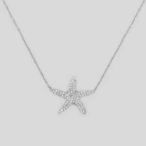 Silver Necklace with Star of the Sea - Women Silver Necklace