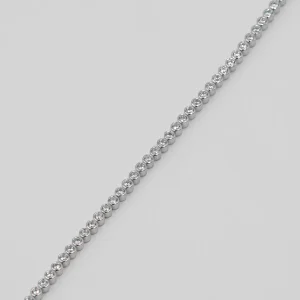 Rundes dünnes Waterway Silberarmband - Damen Silberarmband