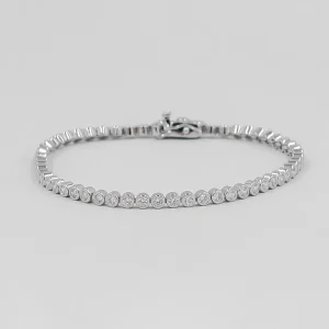 Rundes dünnes Waterway Silberarmband - Damen Silberarmband