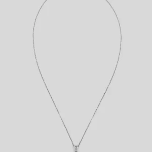Baguette Stein Silber Halskette - Frauen Silber Halskette
