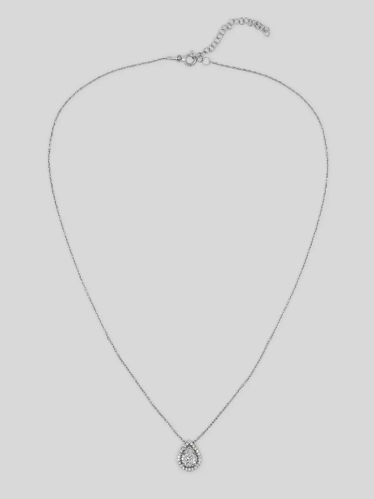 Collier en Argent avec Pierre Taillée - Collier en Argent pour Femme