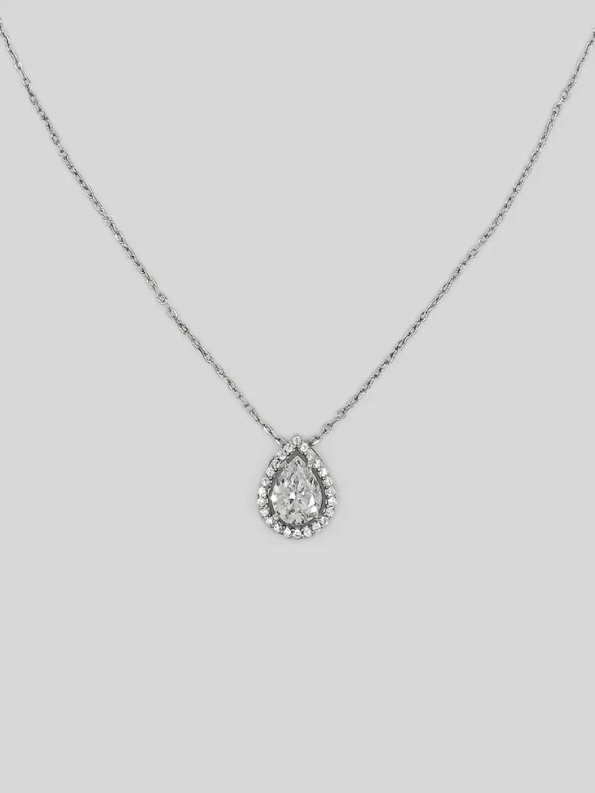 Collier en Argent avec Pierre Taillée - Collier en Argent pour Femme