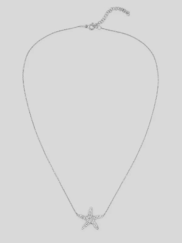 Silber Halskette mit Stern des Meeres - Damen Silber Halskette