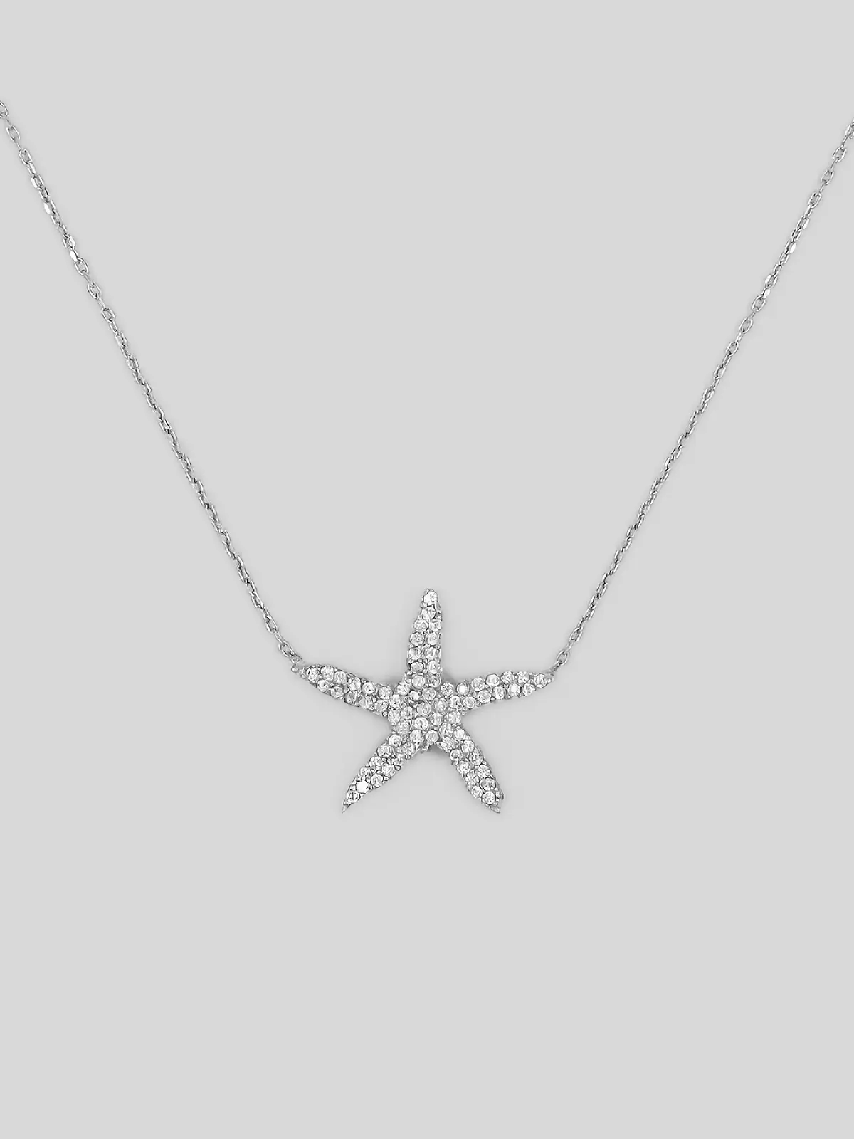 Silber Halskette mit Stern des Meeres - Damen Silber Halskette