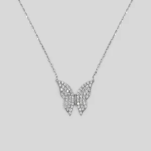 Schmetterling Silber Halskette - Frauen Silber Halskette
