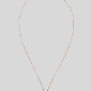 Pembe Taşlı Lotus Çiçeği Rose Gold Gümüş Kolye – Kadın Gümüş Kolye