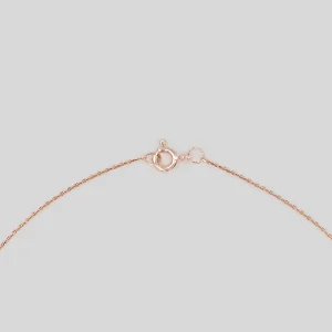 Pembe Taşlı Lotus Çiçeği Rose Gold Gümüş Kolye – Kadın Gümüş Kolye